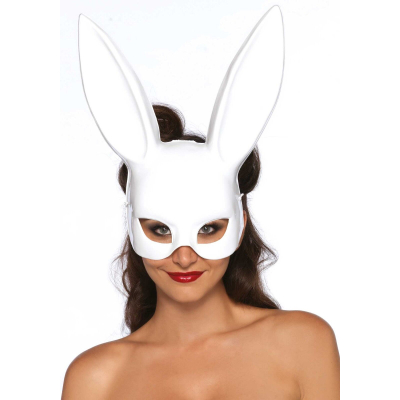 Маска кролика Leg Avenue Masquerade Rabbit Mask Білий, довгі вушка, на резинці
