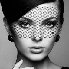 Маска на обличчя Bijoux Indiscrets – Louise Mask, вінілова, клейове кріплення, без зав'язок