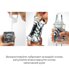 Прозорий мастурбатор для чоловіків Tenga Crysta Block