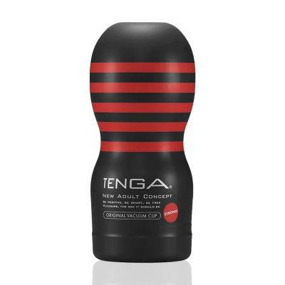 Чоловічий Мастурбатор із вакуумною стимуляцією Tenga Deep Throat Cup STRONG