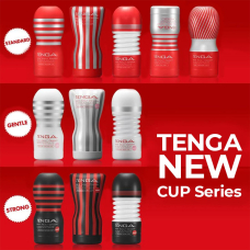 Чоловічий Мастурбатор із вакуумною стимуляцією Tenga Deep Throat Cup STRONG