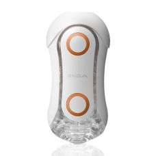 Мастурбатор Tenga Flip Orb Orange Crash – регулювання тиску та стимулювальні кульки всередині