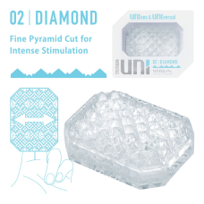 Одноразовий мастурбатор – Tenga UNI Diamond + лубрикант у комплекті