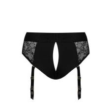Мереживні труси для страпону з підв'язками для панчох Strap-On-Me DIVA HARNESS - M