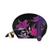 Міні вібратор для точки G – RIANNE S Mini G Floral – 7 режимів, чохол-косметичка Deep Purple