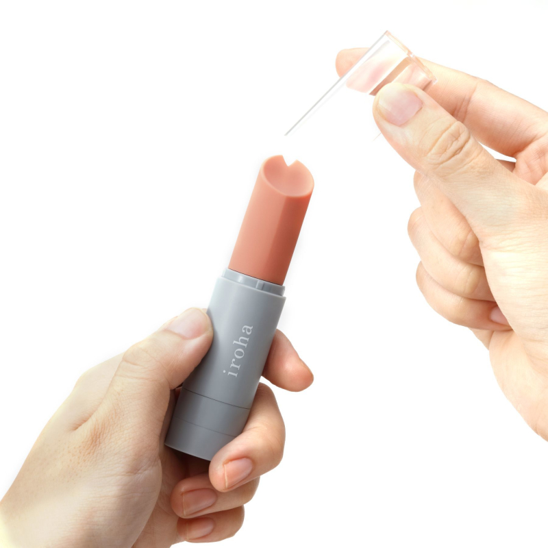 Мини вибратор-помада – IROHA STICK Grey – идеально для точечной стимуляции эрогенных зон