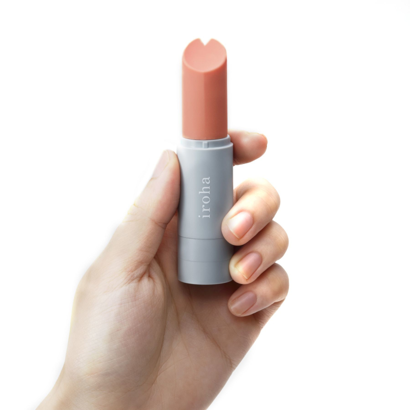 Мини вибратор-помада – IROHA STICK Grey – идеально для точечной стимуляции эрогенных зон