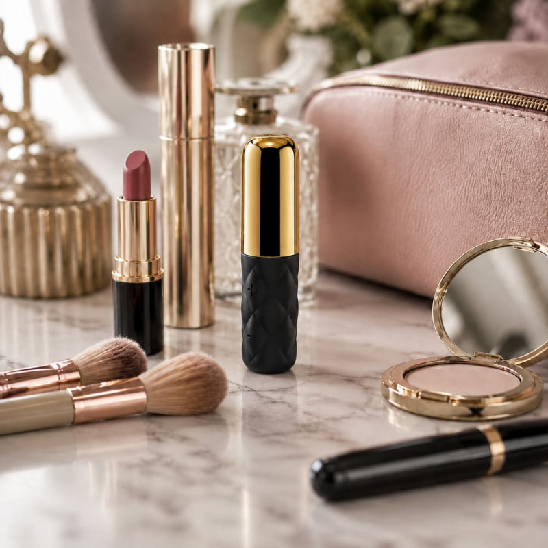 Міні-вібратор Satisfyer Sparkling Darling Gold із 15 режимами вібрації