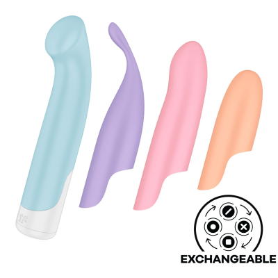 Набір 4-в-1 – Satisfyer Playful Four, вібратор та 4 насадки, 12 режимів роботи