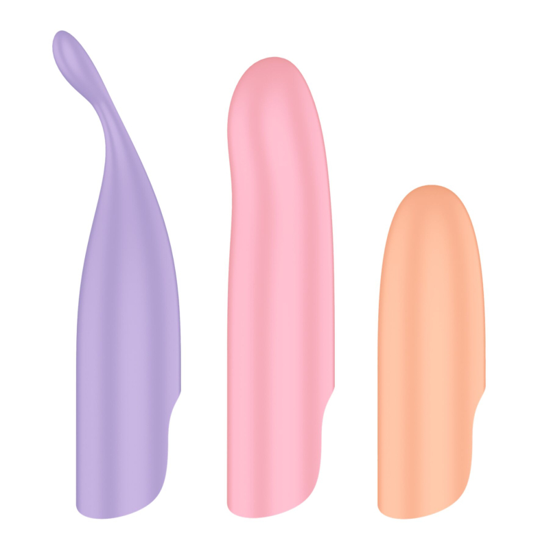 Набір 4-в-1 – Satisfyer Playful Four, вібратор та 4 насадки, 12 режимів роботи