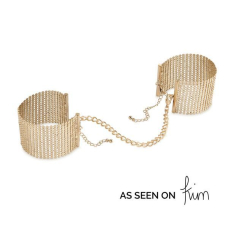 Наручники Bijoux Indiscrets Desir Metallique Handcuffs – Золотистий, металеві, стильні браслети