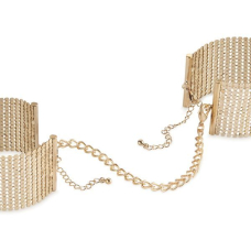 Наручники Bijoux Indiscrets Desir Metallique Handcuffs – Золотистий, металеві, стильні браслети