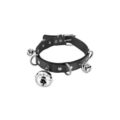 Ошейник с колокольчиками Fetish Tentation Choker Bells, экокожа