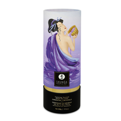 Пінлива сіль для ванни Shunga Dead Sea salt Oriental Crystals – Exotic Fruits (500 г), сіль Мертвого