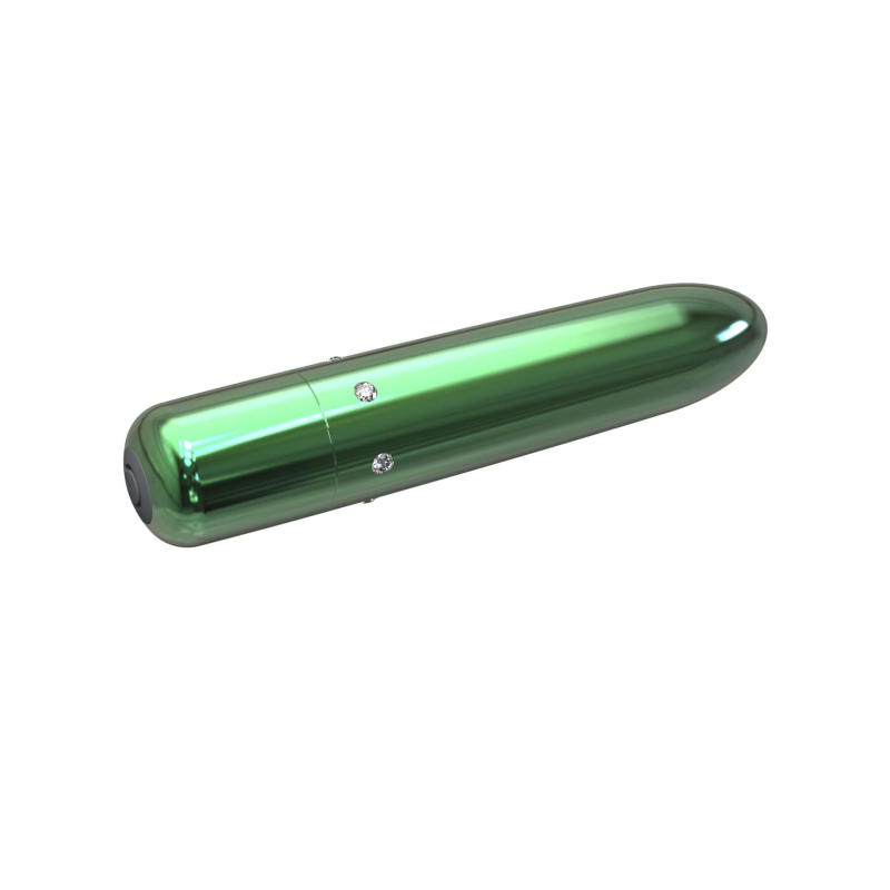 Мощная вибропуля – PowerBullet Pretty Point Teal – 10 вибрационных режимов, бесшумная работа