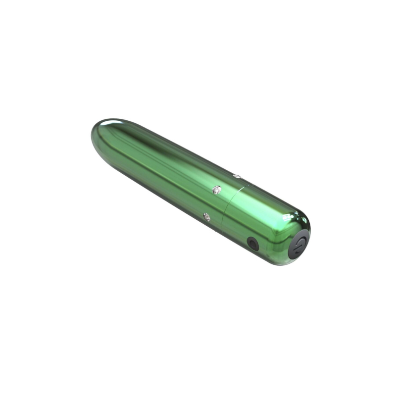 Мощная вибропуля – PowerBullet Pretty Point Teal – 10 вибрационных режимов, бесшумная работа