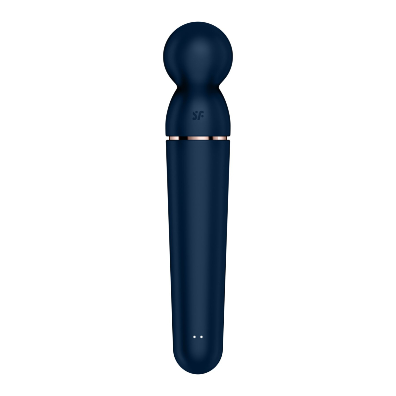 Мощный вибромассажер – Satisfyer Planet Wand-er Blue/Rosegold – 10 режимов вибрации, 6 интенсивностей