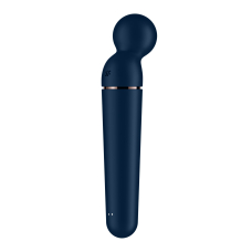 Потужний вібромасажер – Satisfyer Planet Wand-er Blue/Rosegold – 10 режимів вібрації, 6 інтенсивностей
