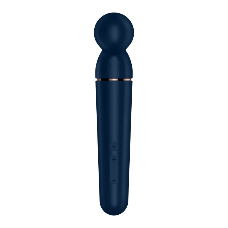 Мощный вибромассажер – Satisfyer Planet Wand-er Blue/Rosegold – 10 режимов вибрации, 6 интенсивностей