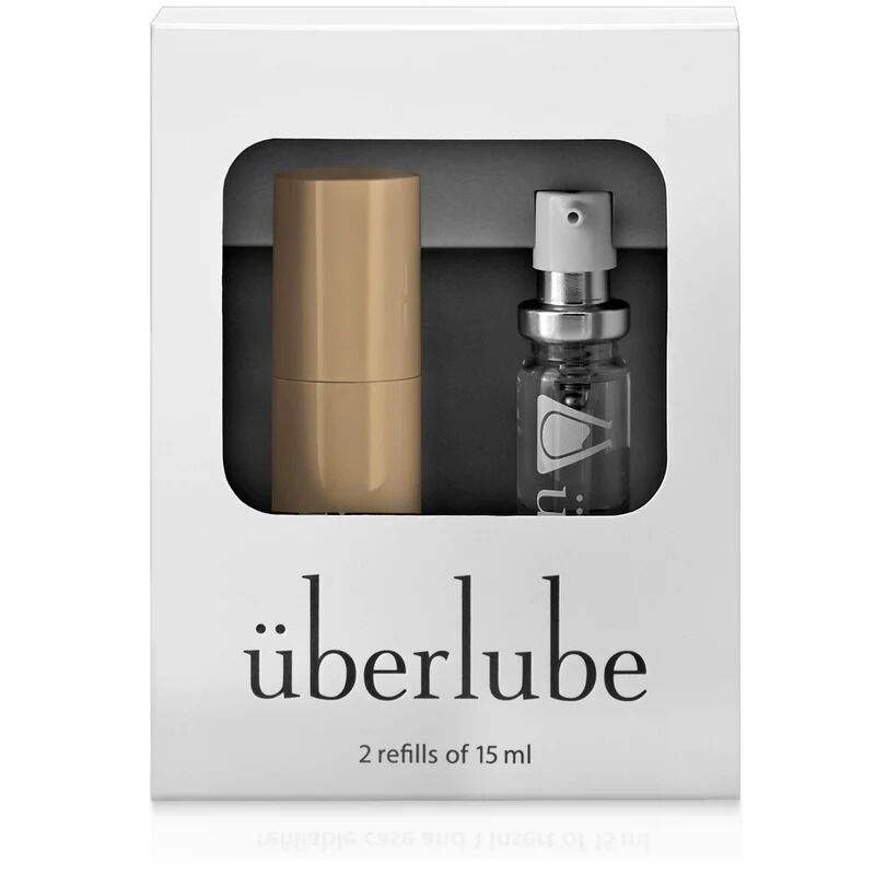 Премиум лубрикант 3в1 на силиконовой основе Uberlube Good-to-Go Gold (15 мл) + кейс