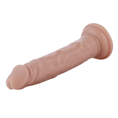 Реалістичний фалоімітатор Hismith Flexible Silicone Dildo для секс-машин, довжина 19 см