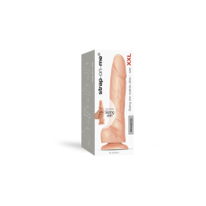 Реалістичний фалоімітатор Strap-On-Me Sliding Skin Realistic Dildo Vanille XXL, ефект рухливої шкіри, довжина 20.8 см