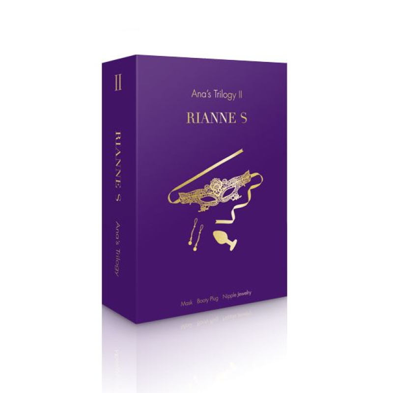 Романтический подарочный набор RIANNE S Ana's Trilogy Set II: силиконовая анальная пробка 2,7 см, лассо