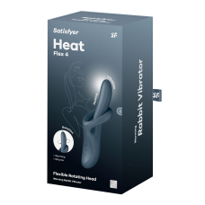 Satisfyer Heat Flex 4 Grey – Вібратор з ротацією та підігрівом до 39°C
