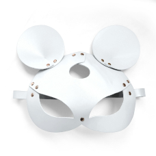 Шкіряна маска мишки Art of Sex – Mouse Mask, колір Білий