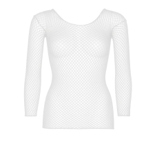 Сітчастий топ Leg Avenue Long Sleeves T–Shirts Білий, One Size