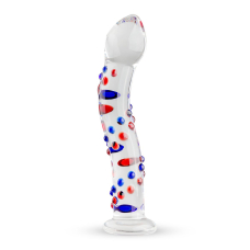 Скляний фалоімітатор Gildo Glass Dildo No. 3, довжина 18.5 см