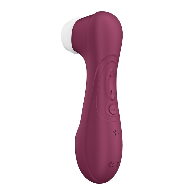 Смарт вакуумний кліторальний стимулятор – Satisfyer Pro 2 Generation 3 Connect App Wine Red – керування з телефона