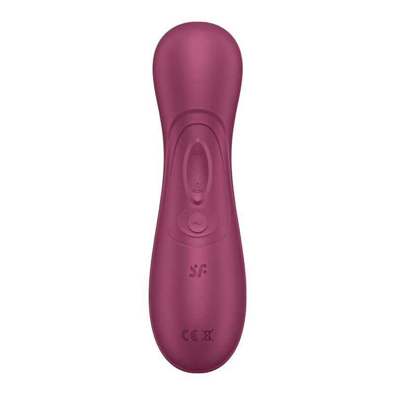 Смарт вакуумний кліторальний стимулятор – Satisfyer Pro 2 Generation 3 Connect App Wine Red – керування з телефона