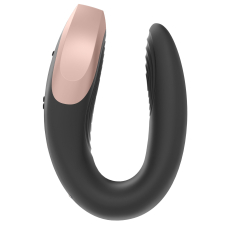 Смарт-вібратор для пар – Satisfyer Double Love Black – дистанційне керування на відстані з телефона + пульт