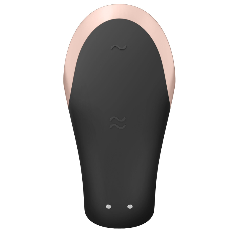 Смарт-вибратор для пар – Satisfyer Double Love Black – дистанционное управление на расстоянии с телефона + пульт