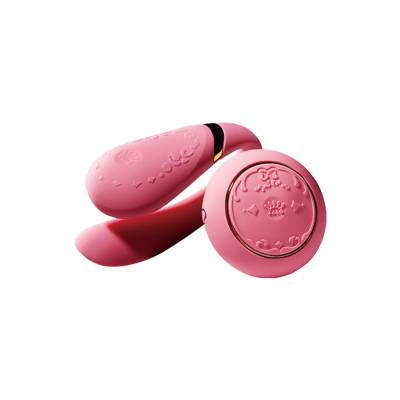 Смарт вібратор для пар з пультом – Zalo Fanfan Set Rouge Pink – 8 вібро-режимів, 2 мотори