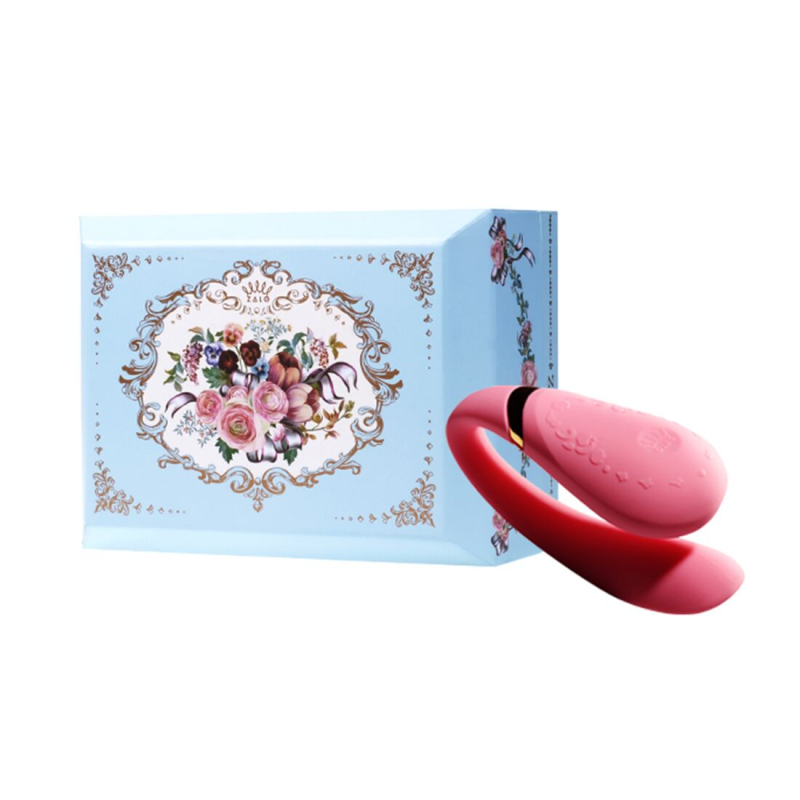 Смарт вібратор для пар з пультом – Zalo Fanfan Set Rouge Pink – 8 вібро-режимів, 2 мотори