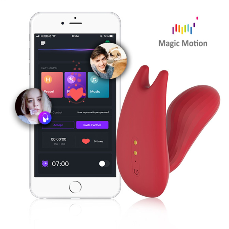 Смарт-вібратор для вагінально-кліторальной стимуляції Magic Motion Umi Red – застосунок доступний для Android и iOS