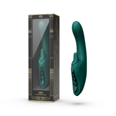 Смарт вібратор-кролик з підігрівом до 42°C Zalo Ares Turquoise, зелений