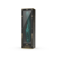 Смарт вібратор-кролик з підігрівом до 42°C Zalo Ares Turquoise, зелений