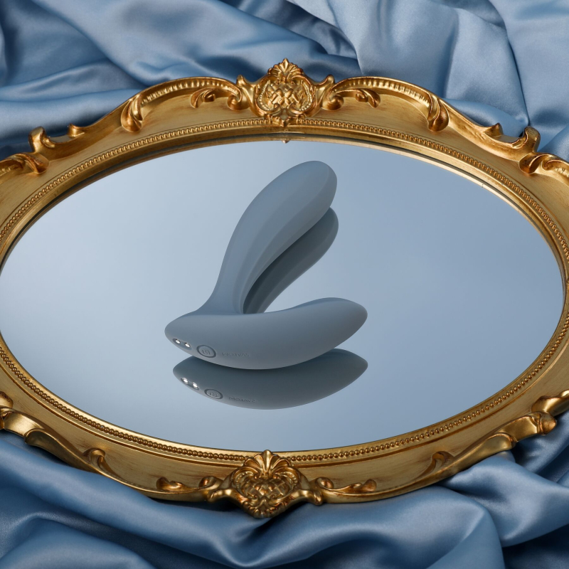 Смарт-вибратор в трусики – Svakom Erica Dusty Blue – дистанционное управление с телефона через приложение