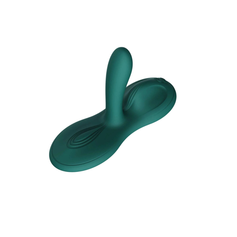 Смарт-вибратор – Zalo Flora Smart Pad Turquoise Green – подогрев до 42 °C, 9 моторов