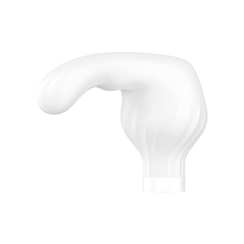 Смарт вібромасажер – Satisfyer Double Wand-er – змінна головка, бустер-режим, текстурована поверхня
