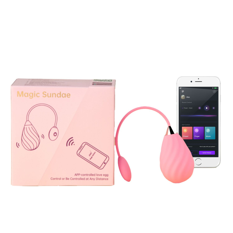 Смарт-віброяйце – Magic Motion Sundae Pink – керування через застосунок Whats Sense