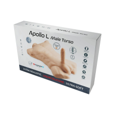 Торс з фалоімітатором на присосці SilexD Apollo L Male Torso Caramel, довжина 17.8 см