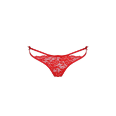 Трусики на зав'язочках з боків Passion Exclusive WARDA THONG 2XL/3XL, червоний