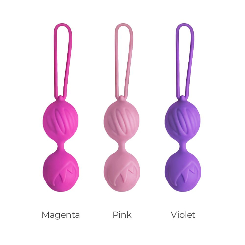 Вагинальные шарики Adrien Lastic Geisha Lastic Balls Mini Violet (S), диаметр 3.4 см, масса 85 г