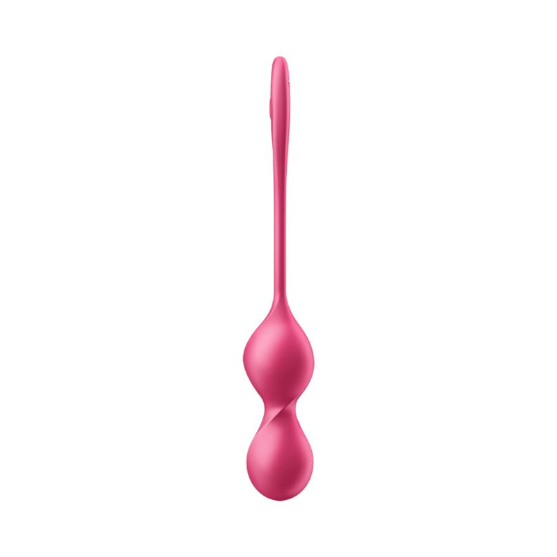 Вагинальные смарт-шарики с вибрацией Satisfyer Love Birds 2 Connect App Red, 86 г, пульт ДК