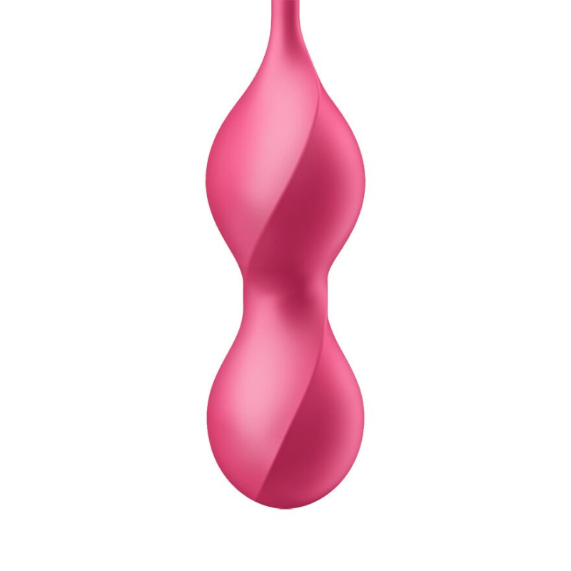 Вагинальные смарт-шарики с вибрацией Satisfyer Love Birds 2 Connect App Red, 86 г, пульт ДК