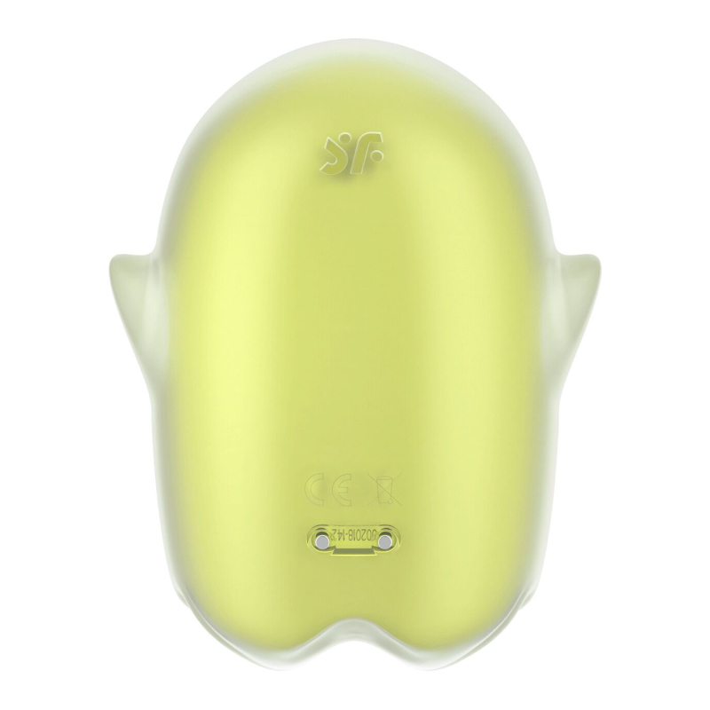 Вакуумный клиторальный стимулятор – Satisfyer Glowing Ghost Yellow – светится в темноте